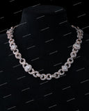 Iced Out Moissanite Diamond 925 Sterling Silver Infinity Chain
