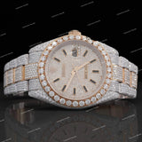 Fully Iced Out VVS Moissanite Diamond Watch Automatic Movement For Men