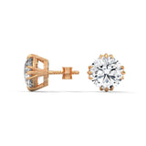 S925 Sterling Silver Moissanite Women's Stud Earrings Light Luxury Fashion Earrings
