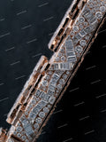 Personalized Luxury Hip Hop Baguette Cut VVS Moissanite Letter 925 Sterling Silver Pendant