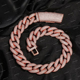 Fashion Moissanite 10mm Baguette Cut Claw Setting Trendy 925 Silver Statement Hip Hop Necklace