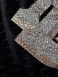 Custom VVS Moissanite Hip Hop Initial Letter Name Pendant 925 Silver Jewelry