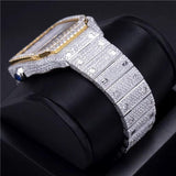 Iced Out Full VVS Moissanite Diamond Stainless Steel Watch