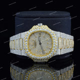 Classic Two Tone VVS Moissanite Diamond Iced Out Watch