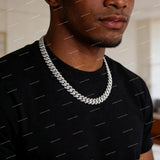 VVS Moissanite Brilliant Cut Multiple Lengths Iced Rapper Hip Hop 925 Sterling Silver Cuban Chain