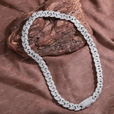 Hot Selling 925 Silver Brilliant Cut VVS Moissanite Diamond Hip Hop Cuban Link Chain Necklace