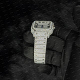 Full Snow White Roman Dial Luxury VVS Moissanite Diamond watch