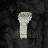 Luxury Iconic Arabic Number Hip Hop Iced Out VVS Moissanite Diamond Watch