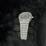 41MM Black Arabic Number Moissanite Diamond Luxury Hip Hop Watch