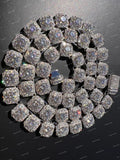 Trendy Hip Hop Chain 925 Sterling Silver Moissanite Chain VVS Diamond Moissanite Necklace