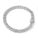 Cuban Link Chain S925 Silver Moissanite Diamond Heavy Borderless Iced Out VVS Hip Hop Chain
