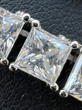 Personalized 925 Sterling Silver VVS Moissanite Luxury Cluster Link Chain Necklace