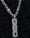 Custom Letter Name Pendant 925 Sterling Silver Gold Plated Moissanite Diamond Pendant