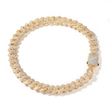 Cuban Link Chain S925 Silver Moissanite Diamond Heavy Borderless Iced Out VVS Hip Hop Chain