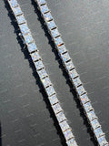 Personalized 925 Sterling Silver VVS Moissanite Luxury Cluster Link Chain Necklace