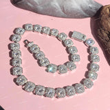 Hip Hop VVS Moissanite Round Cut Diamond Statement Link Chain For Men & Women